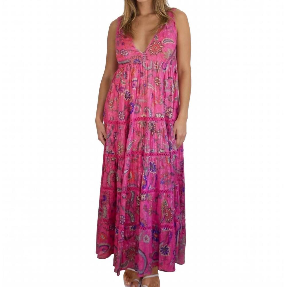NEW NIBI MTK vera maxi dress in jaya pink